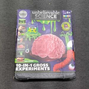 Unbelievable Science 10-in-1 Gross Experiments Kids STEM Kit Ages 8+ Unopened